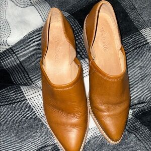 Madewell  Tan Leather Brady LowCut Bootie Size 7.5